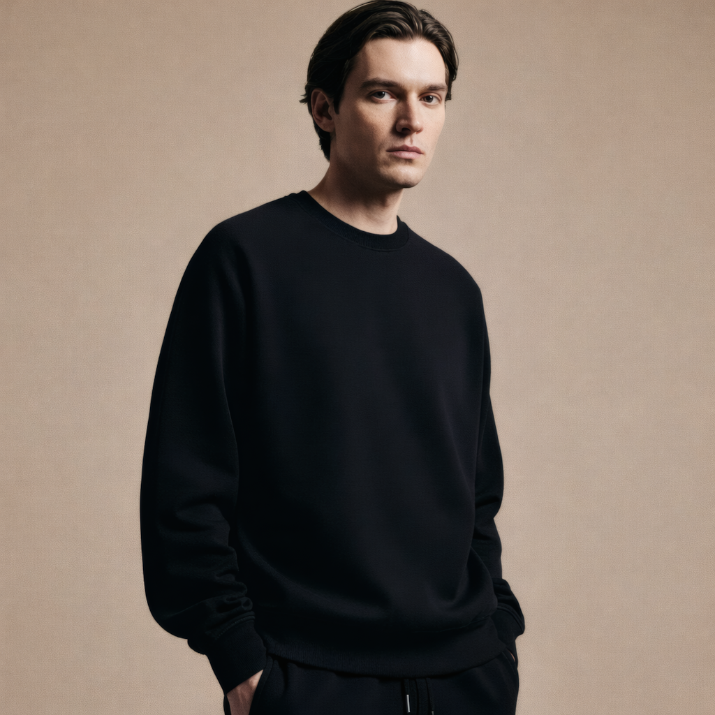 Black Sweatshirt Tracksuit